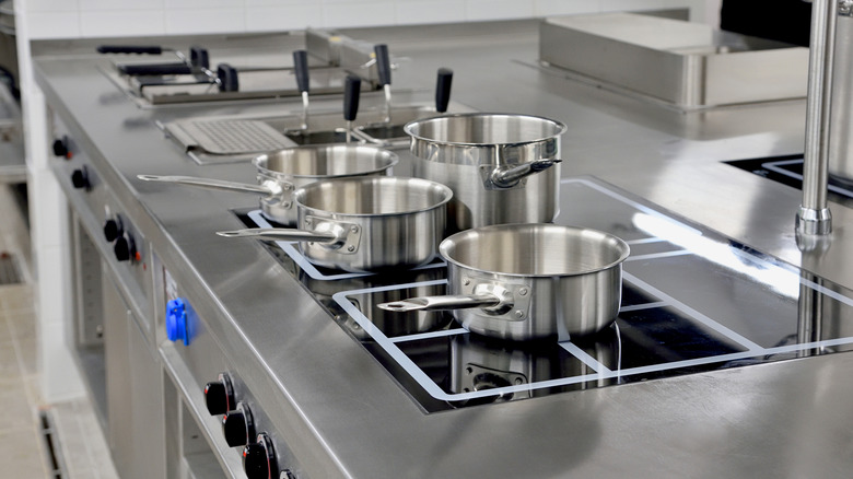 Stainless steel stove top