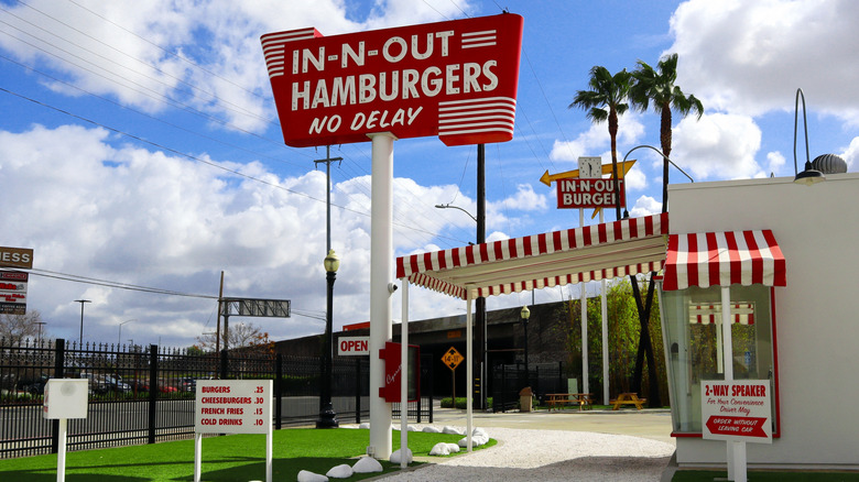 Replica of original In N Out Burger restaurant