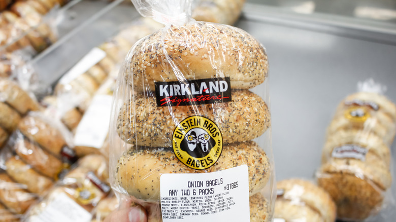 Kirkland and Einstein bagels at Costco
