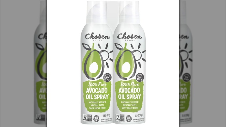 Packaging of Chosen Foods Avocado Oil Spray on white background