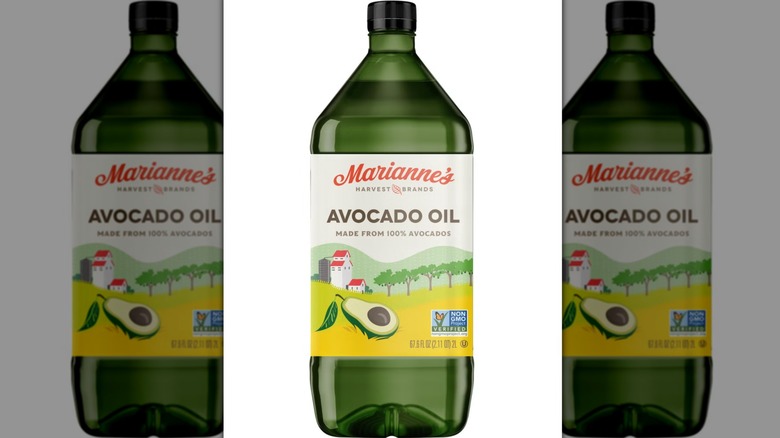 Packaging of Marianne's, Avocado Oi on white background