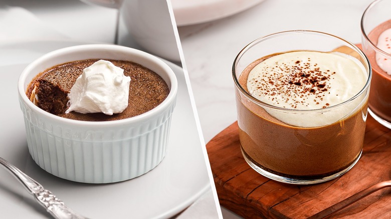 chocolate mousse and pots de creme comparison