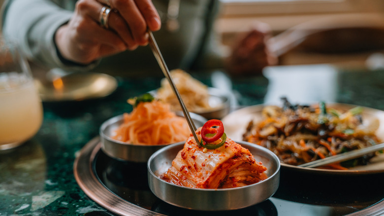 assortment of spicy foods
