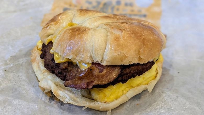 Burger King's Bacon Sausage Egg and Cheese Croissan'wich