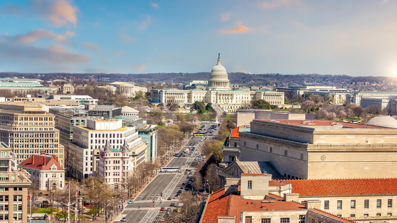 Washington DC skyline US capital