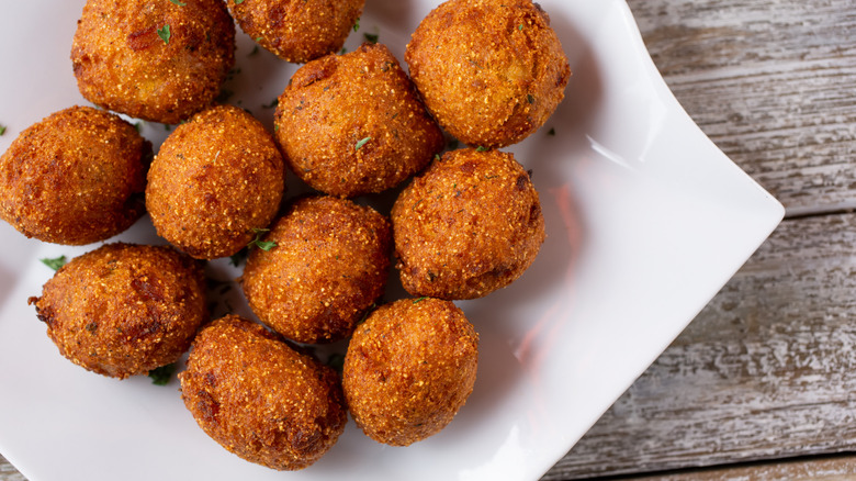 hushpuppies on a plate