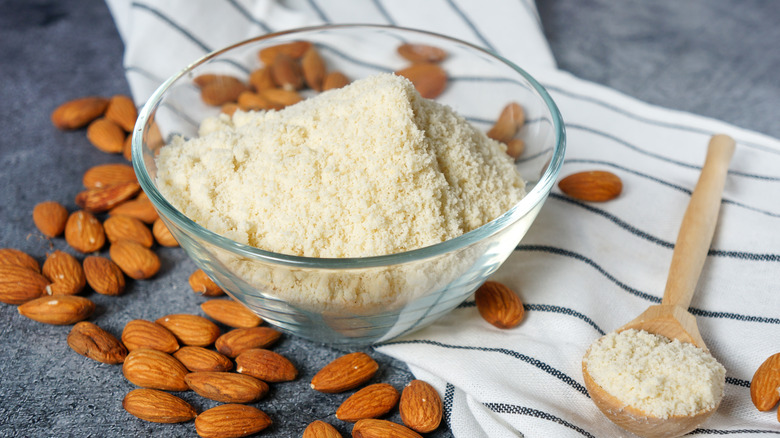 Almond flour in bowl