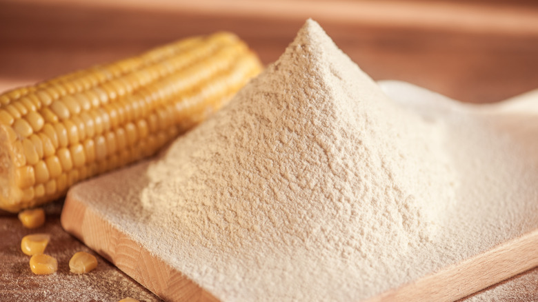Corn flour and corn on cob