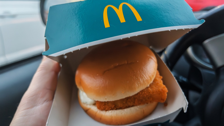 The Whaler sits next to the much smaller McDonald's Filet-O-Fish.