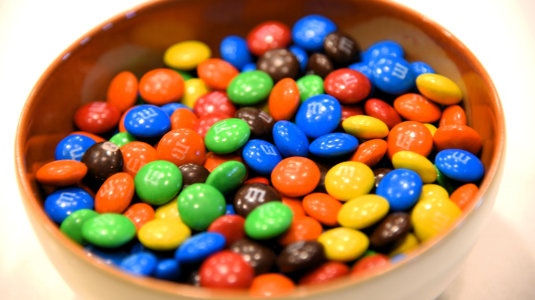 Bowl of M&M's