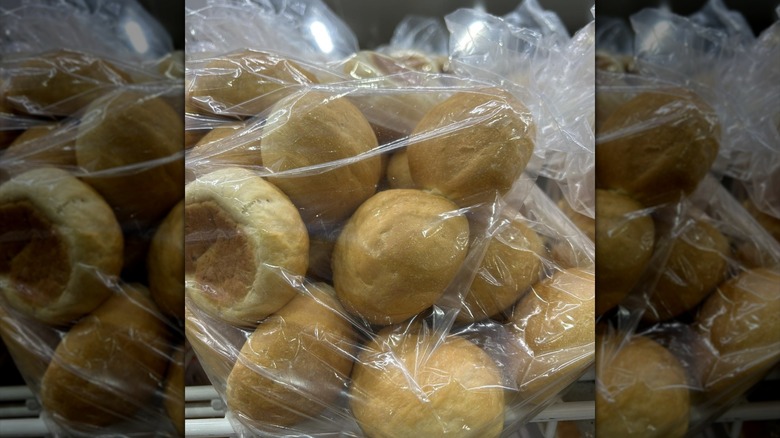 Bag of Costco yeast rolls