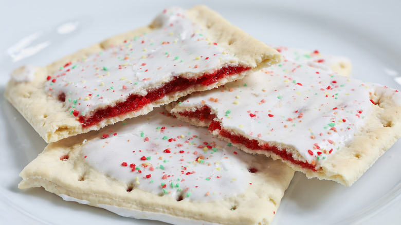 Pop-Tarts on white plate