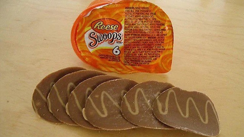 Reese's Swoops on a table