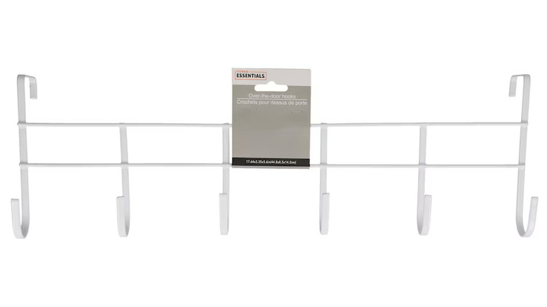 Dollar Tree branded six hook wire hanger on white background