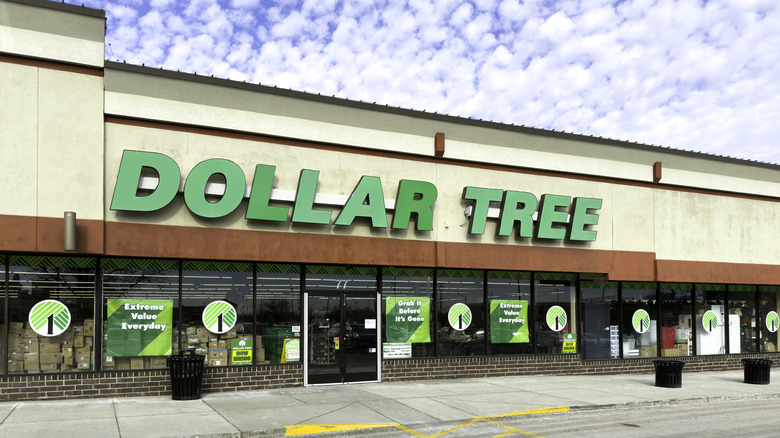 Outside view of Dollar Tree store entrance
