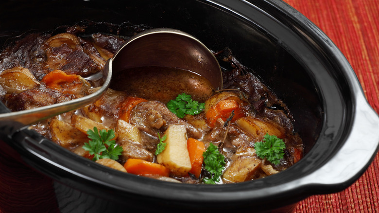 Slow cooker lamb stew