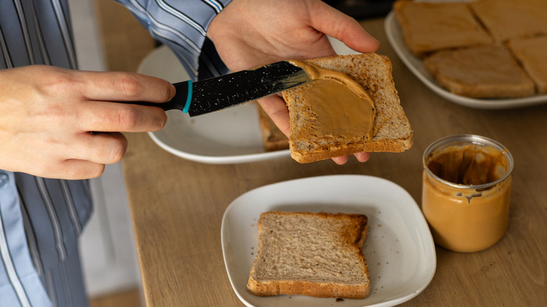 peanut butter in a jar