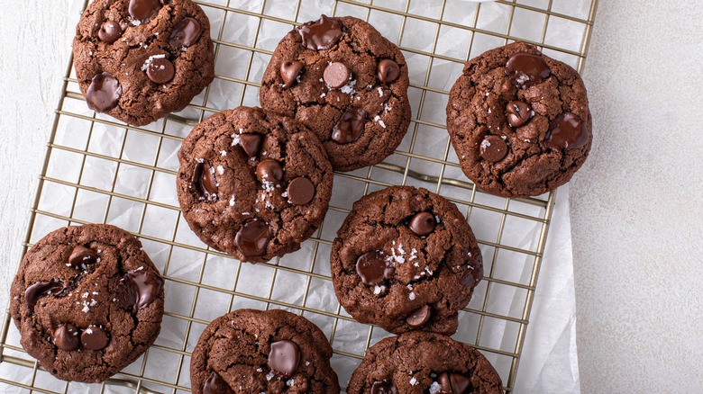 Double chocolate chip cookies 