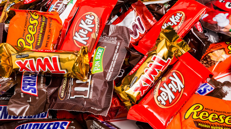 pile of different candy pieces