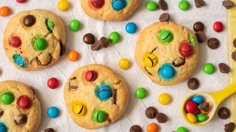 cookies with M&M's