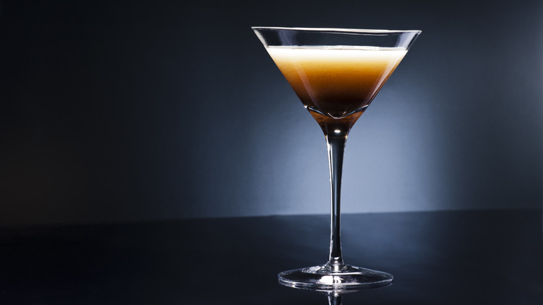 espresso martini served in glass