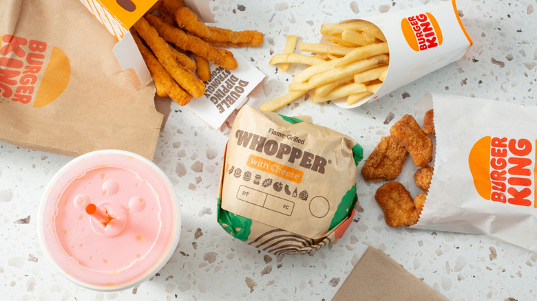 American Burger King meal