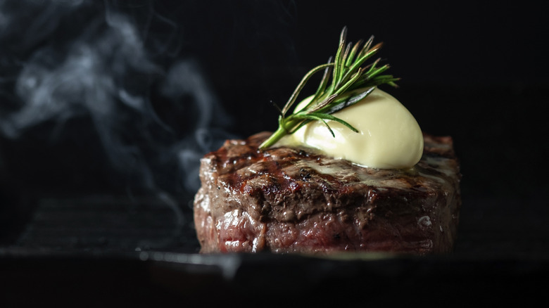 Tenderloin steak with rosemary