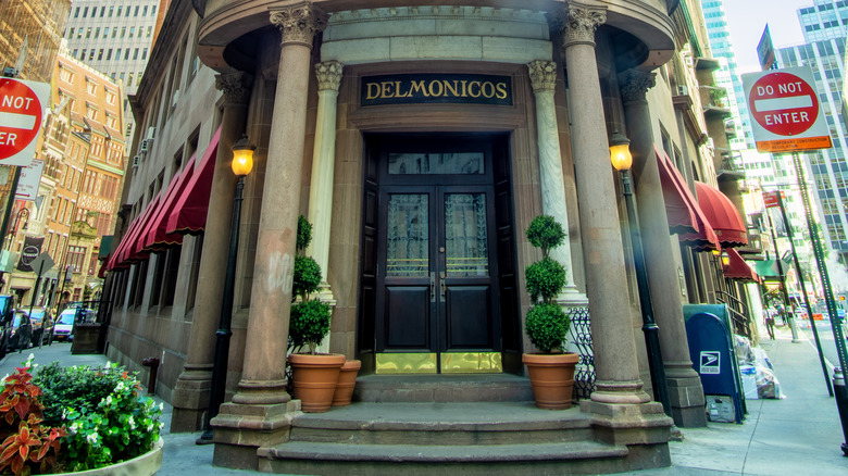 exterior of Delmonico's restaurant