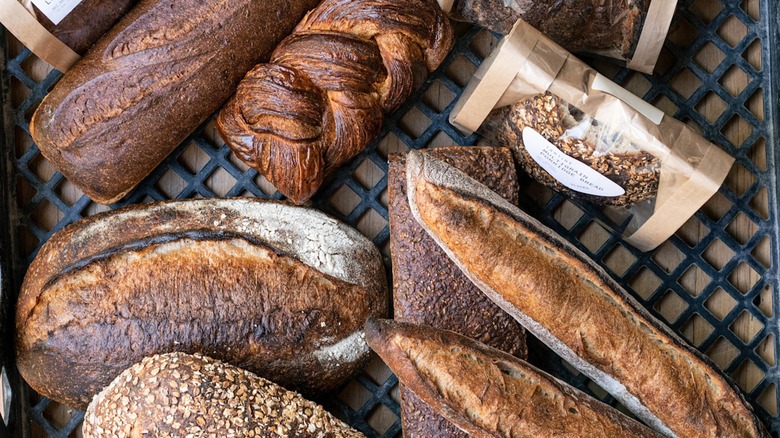 Tartine's bread selection