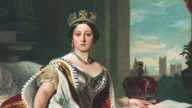 Portrait of young Queen Victoria circa 1850