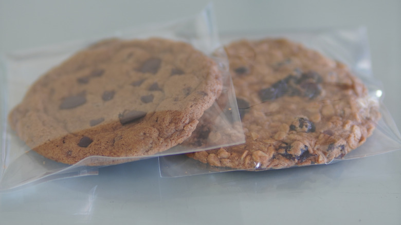 cookies in plastic baggies
