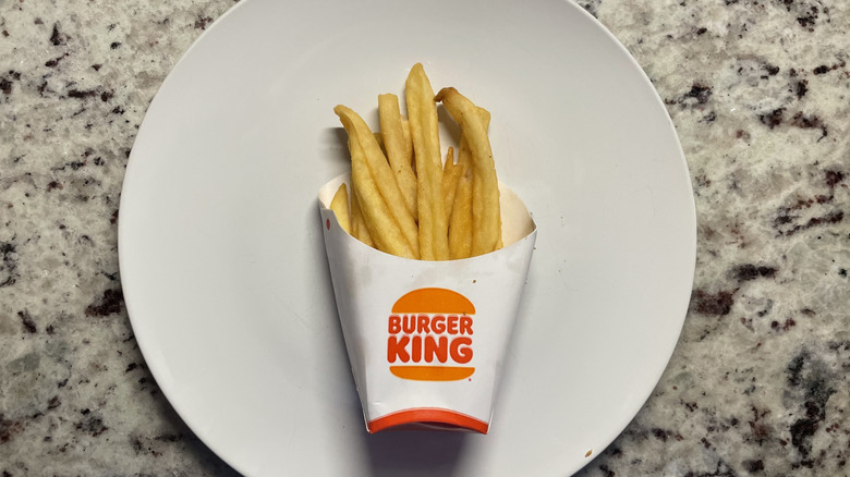 Burger King fries on a plate