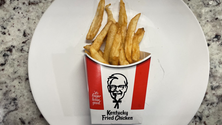 KFC fries on a plate
