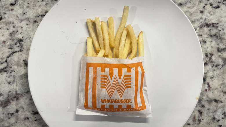 Whataburger fries on a plate