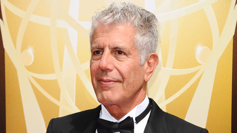Anthony Bourdain on the red carpet