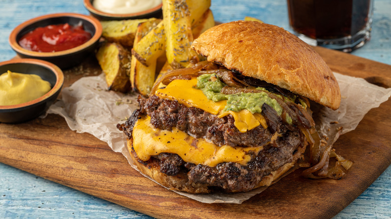 Homemade smash burger