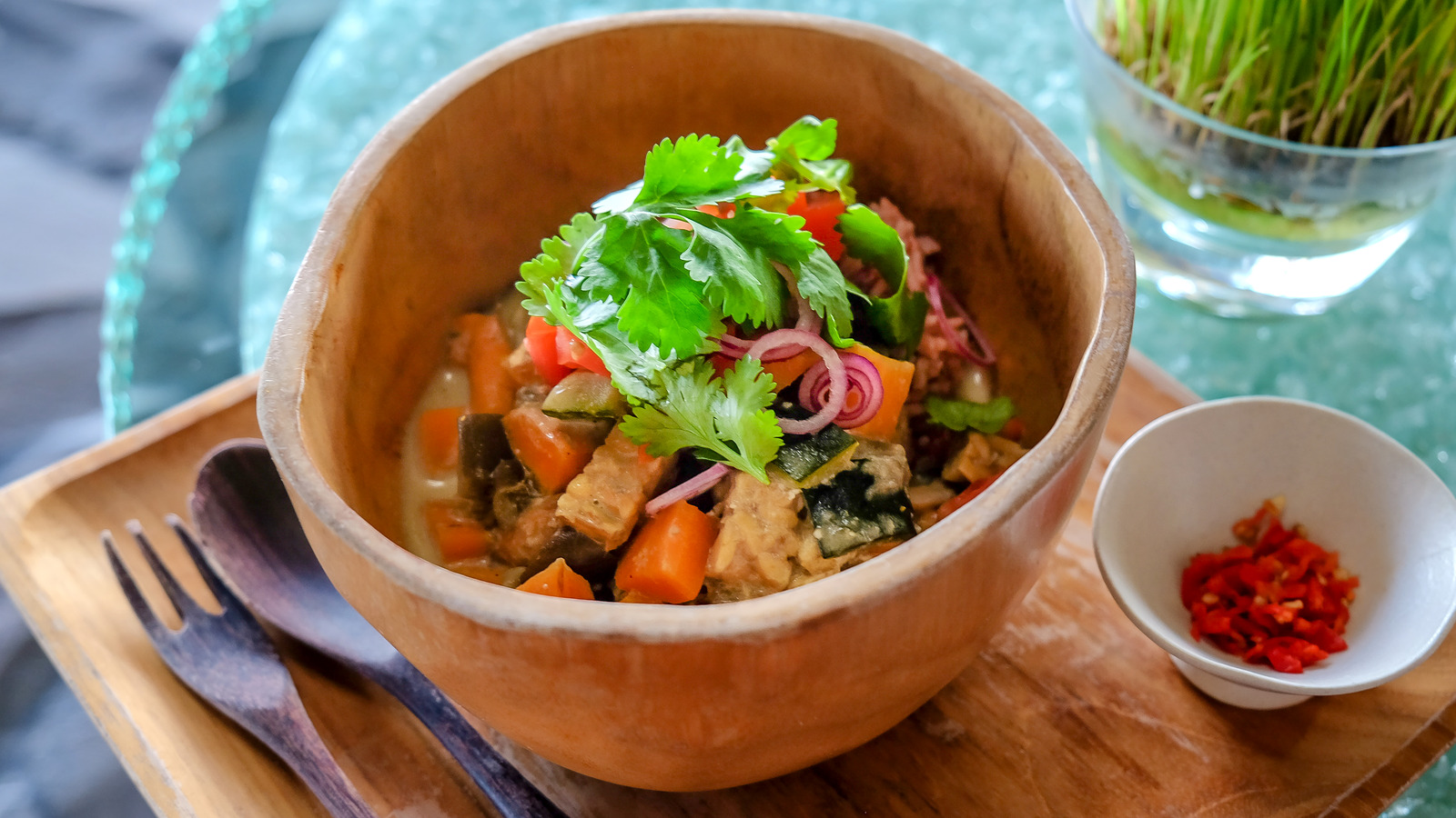 The Flavorful Tip For Adding Tempeh To Your Soups