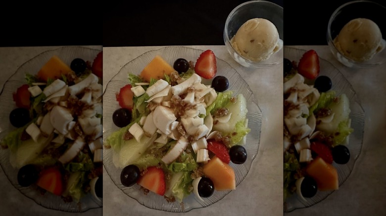 plated hearts of palm salad