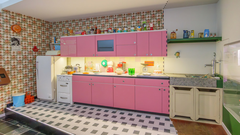 a vintage 1950s kitchen