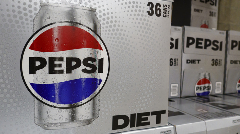 Diet Pepsi case Costco display.