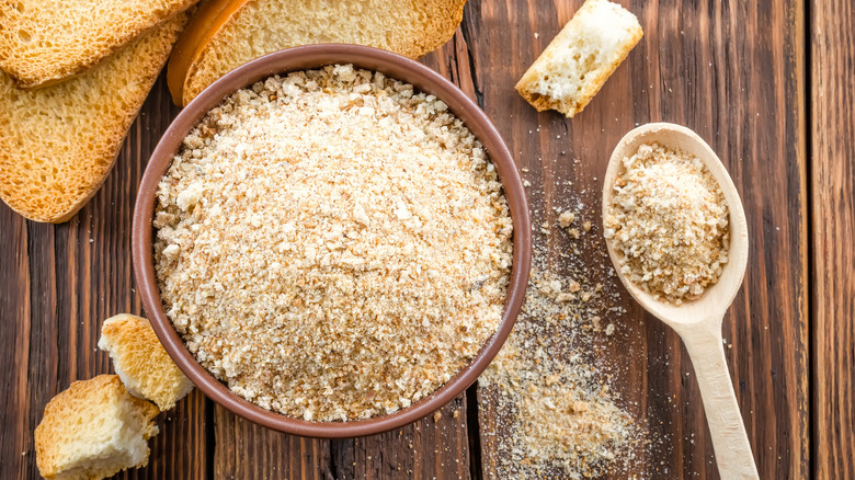 Dried bread and breadcrumbs
