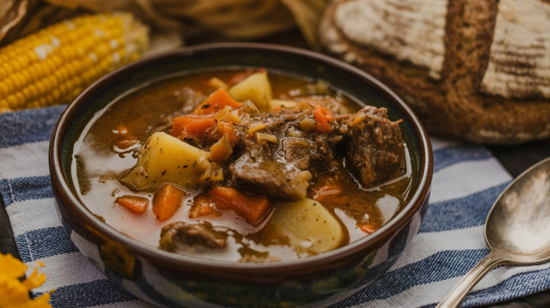 A bowl of beef stew