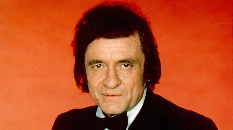 Johnny Cash posing