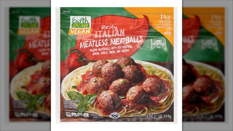Earth Grown meatless meatballs from aldi