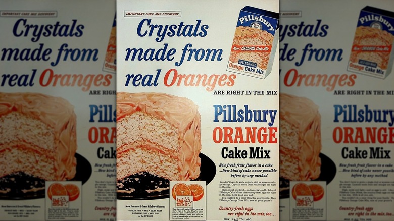Pillsbury Orange Cake Mix ad, c. 1955