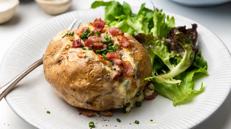Super Slow-Cooked Loaded Baked Potato
