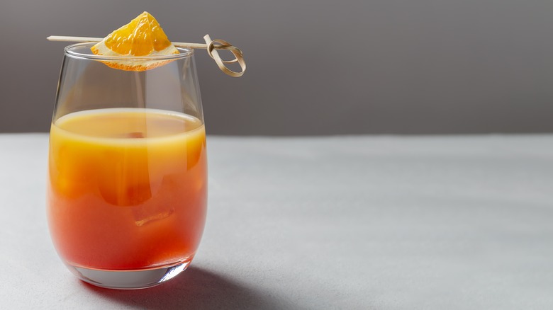Garibaldi cocktail in glass 