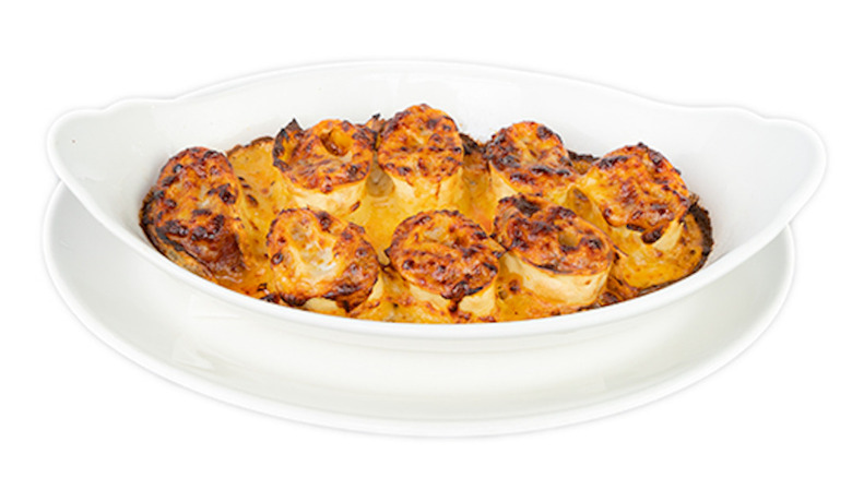 dish of pizza rolls