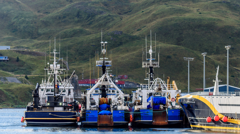 Fishing boats Dutch Harbor Alaska