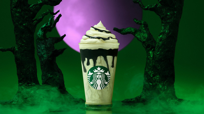 Halloween Sour Apple Frappuccino at Starbucks